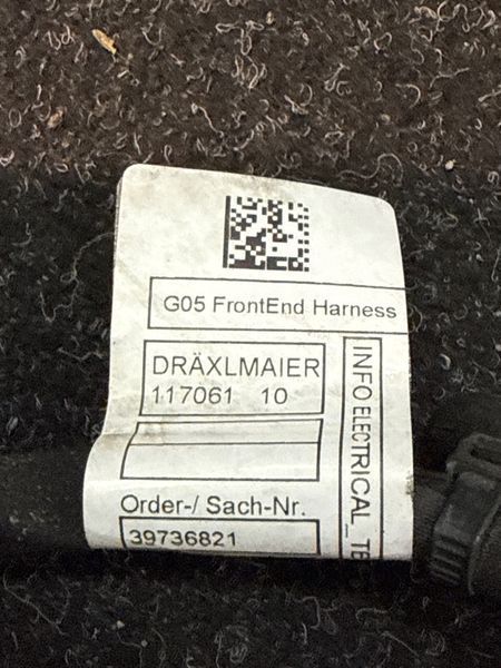 Проводка датчиков удара, сигналов и жалюзов переднего бампера BMW X5 G05 X6 G06 493552 фото