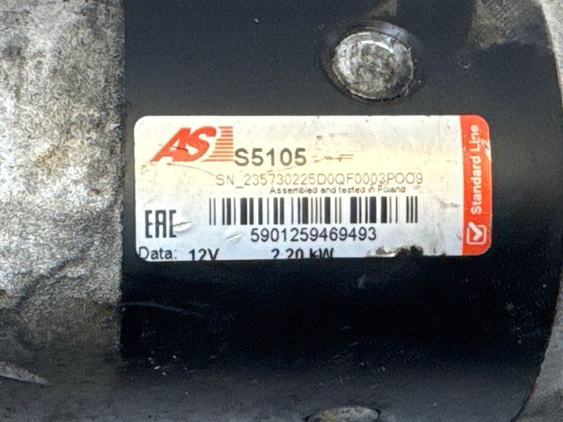 Стартер AS Mitsubishi L200 2006-15 905553 фото
