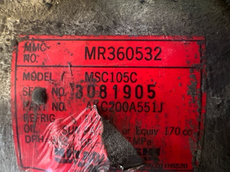 Компресор кондиціонеру Mitsubishi L200, Pajero Sport 1 2.5d/3.0 482095 фото