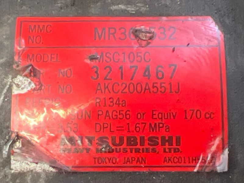 Компресор кондиціонеру Mitsubishi L200, Pajero Sport 1 2.5d/3.0 482095 фото